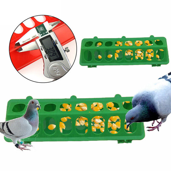 30cm Feeder Storage Trough Quail Drinker Plastic Wild Stable Chick Birds Pigeons