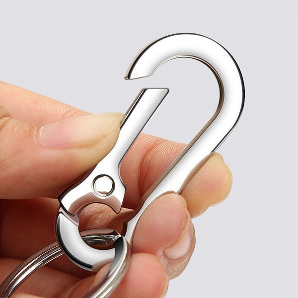 3PCS Clasp Clips Hook Alloy Key Ring Split Detachable Keychain Durable Diy AU