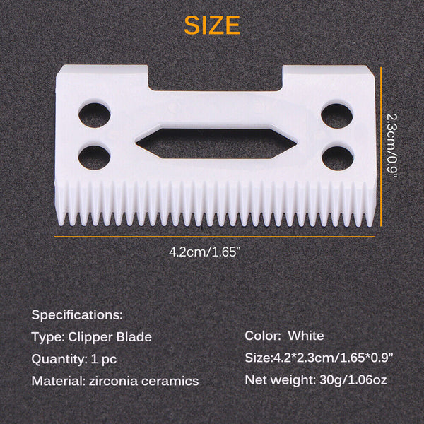 2x Clipper Blades Ceramic Cutter Blade Magic Clip 2 Holes For Wahl High quality