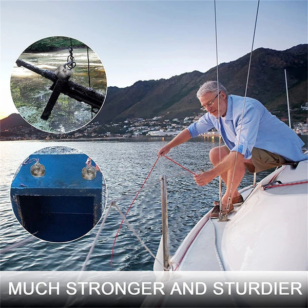 1/2PCS Magnet Salvage Recovery Neodymium Strong Hook Fishing Treasure Hunting AU