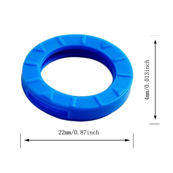 UP 105PCS Bright Colors Hollow Silicone Flexible Elastic Key Cap Covers Keyring
