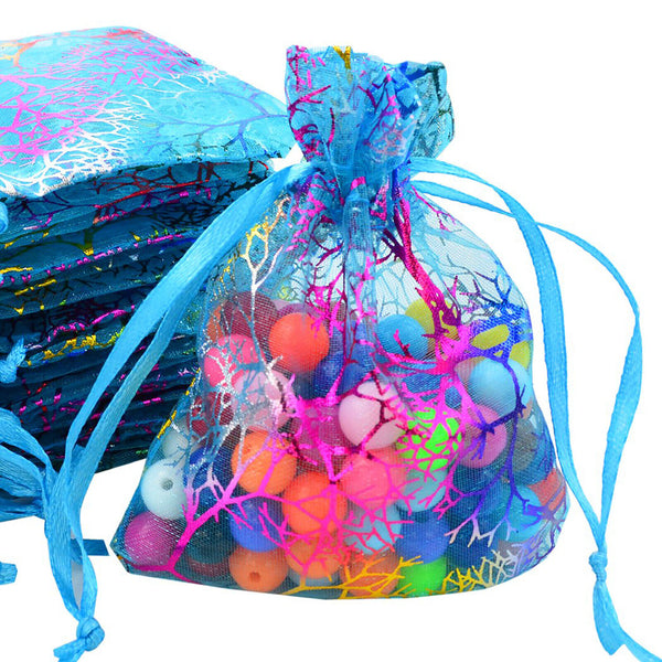 20/40X Organza Gift Bags Pouch Wedding Jewellery Party Ring Beads Candy Bracelet