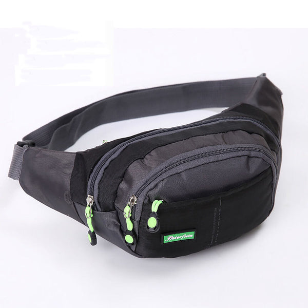 Fanny Pack Zip Pouch Unisex Handy Belt Hiking Climbing Sport Bum Waist Bag Run