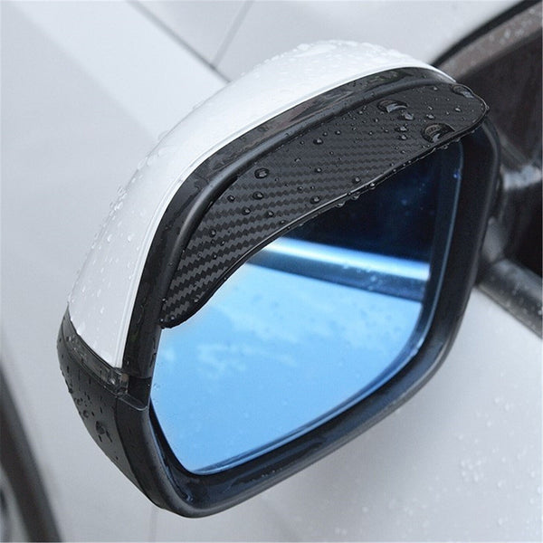 2PCS Car Rearview Mirror Rain Eyebrow Protector Rain Shield Sun Visor Accessorie - Lets Party