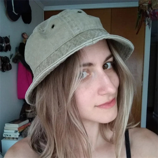 Unisex Adults WASHED COTTON Outdoor Camping Sports Bucket Hats Fisherman Hat AU