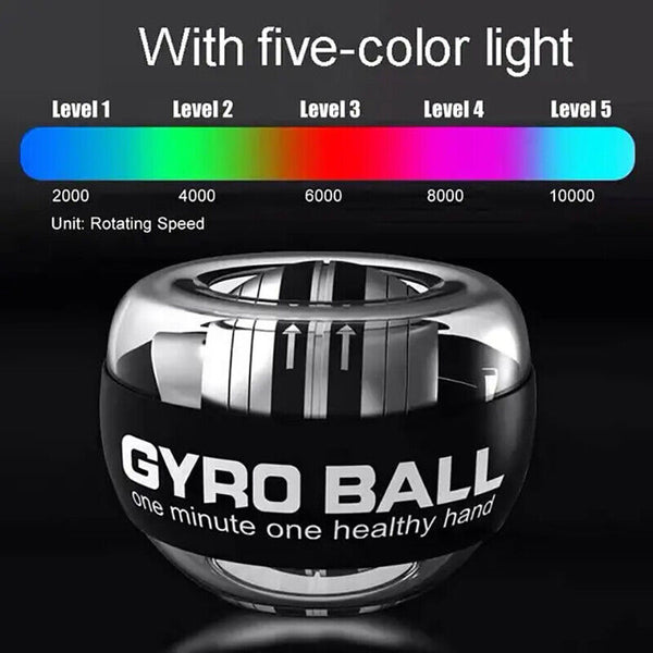 LED Wrist Ball Trainer Relax Gyroscope Ball Muscle Power Ball Gyro Arm Exerciser