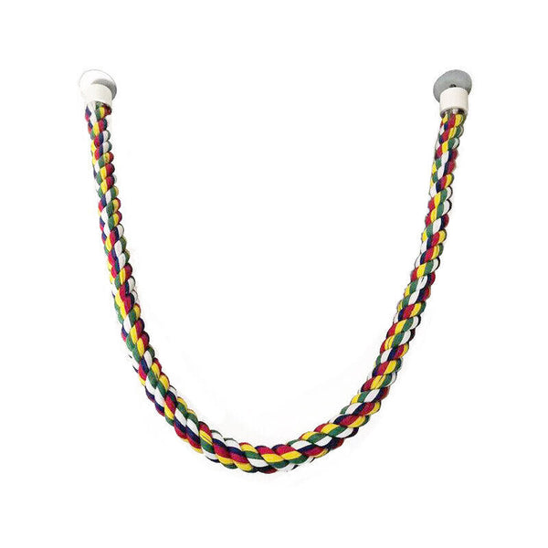 Pet Bird Rope Perches Parrot Colourful Cage Comfy Perch Bungees for Birds Toy AU
