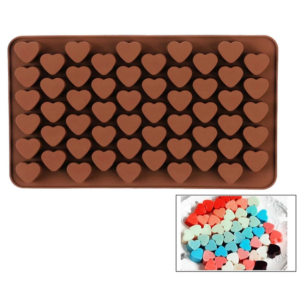 55Hole Love Heart Silicone Mould Chocolate Mold Candy Gummy Maker Jelly Tray AUS