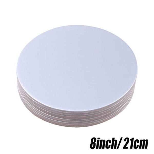 6-8-10 inch Cake Board Siliver Round Thick Cake Boxes Boards Party Wedding AU