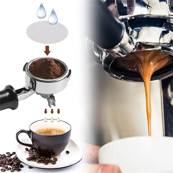 100PCS Paper Filters Replaced Round Moka Pot Coffee Espresso Maker Brew Filters