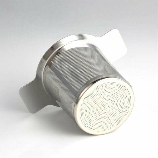 Stainless Steel Mesh Tea Infuser Metal Cup Strainer Loose Leaf Filter With Lid