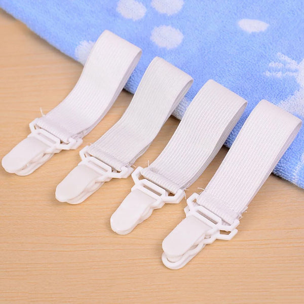 Elastic Bed Mattress Sheet Straps Clips Grippers Fastener Suspender Strip