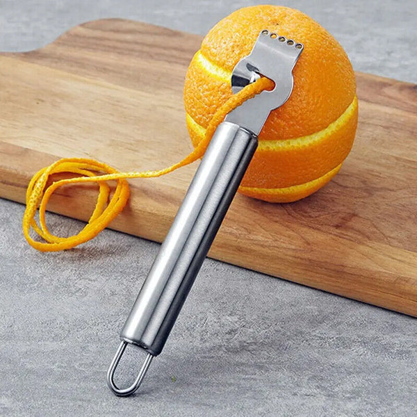 Lemon Zester Grater Knife Tool Stainless Steel with Channel Garnish Citrus Lime