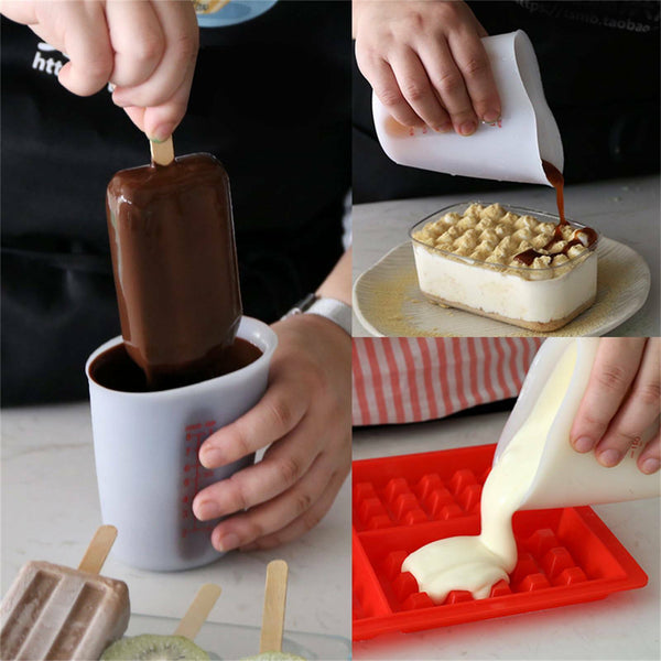 250/500ML Silicone Measuring Cup Resin Glue DIY Tool Jewelry Measuring Cup Spoon