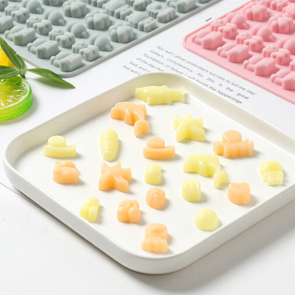 Silicone Gummy Chocolate Mold Animal Dolphin Jelly Cake Candy Mould Decoration A