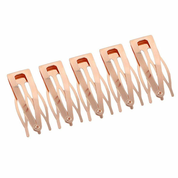 10PCS Metal Snap Barrettes Double-grip Hair Side Clips Hair Women Styling Tools
