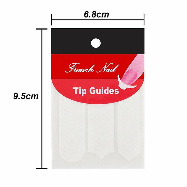 Sheets French Tip Nail Decoration Strip Stickers Stencil Guides Manicure AU