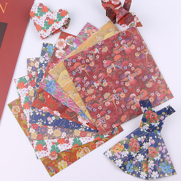 24-120X Square Colored Origami Glitter Folding Paper DIY Crafts Tool Gift Manual