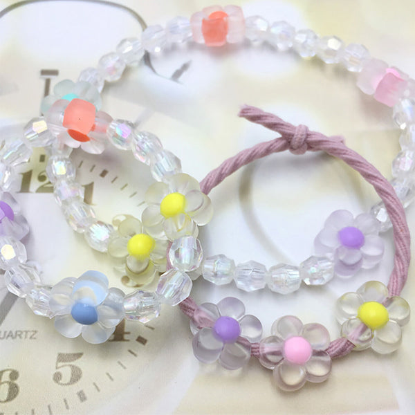 200PCS Mixed 12MM Matte Flower Multi Colour Beads Acrylic Bead DIY Craft Jewelry