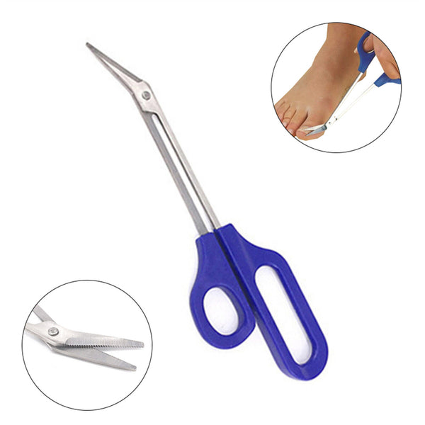 Easy Grip Toenail Scissors Clippers Long Reach Toe Nail Trimmer Cuticle Cutter