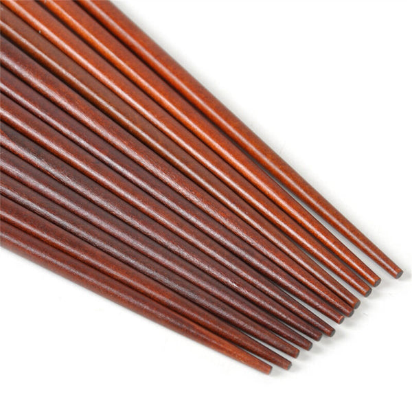 6Pairs Handmade Wooden Chopsticks Classic Japanese Natural Chestnut Wood Gift AU