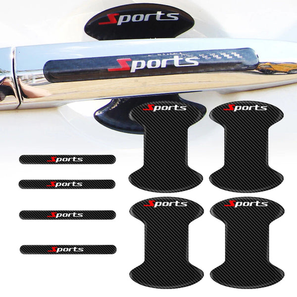 8/16X Car Door Handle Bowl Sticker Protector Anti Scratch Cover Black Accessorie