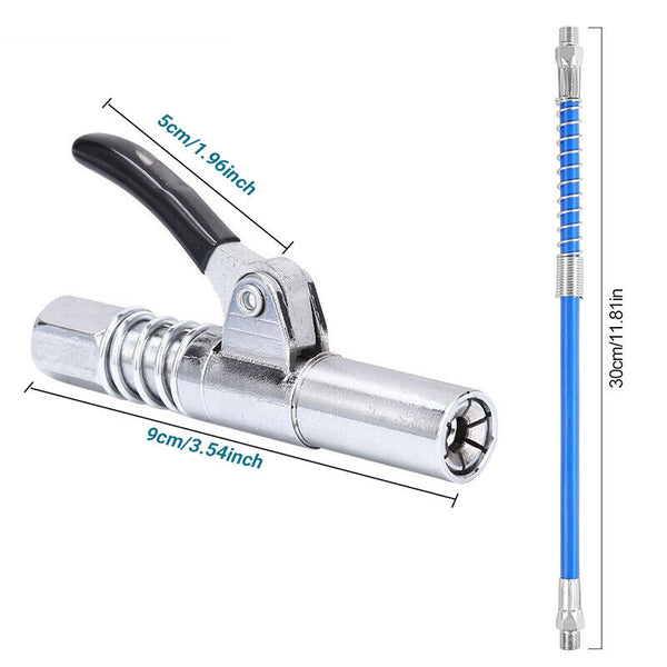 Grease Coupler Quick Release Grease Gun Coupler 30cm Hose NPTI/8 10000PSI AU