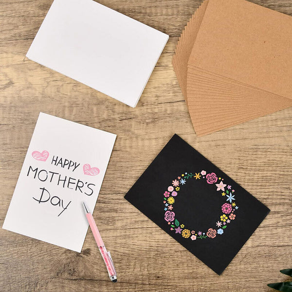 20-60x Blank Flat Cards Thick Card Stock 300gsm Artist Handmake Paper 100*148mm