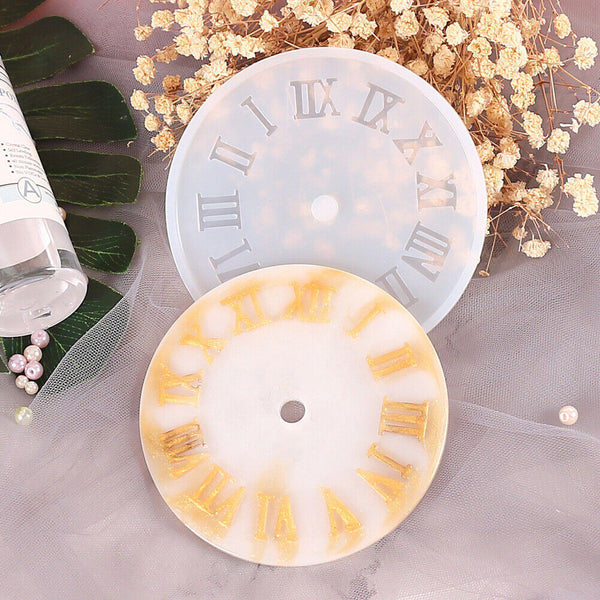 Clear Silicone Mold Making jewelry Clocks Expoxy Resin Mould Casting Craft Tool