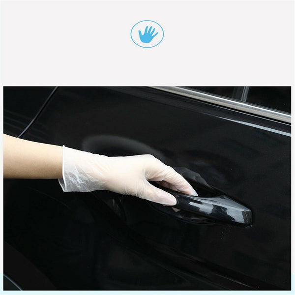 100pcs Clear Vinyl Glove Disposable Latex Powder Free Gloves Daily Work Protecti