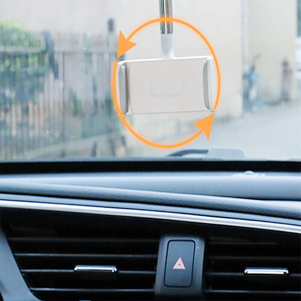 360° Rotatable Retractable Car Phone Holder Rearview Mirror Multifunctional AU