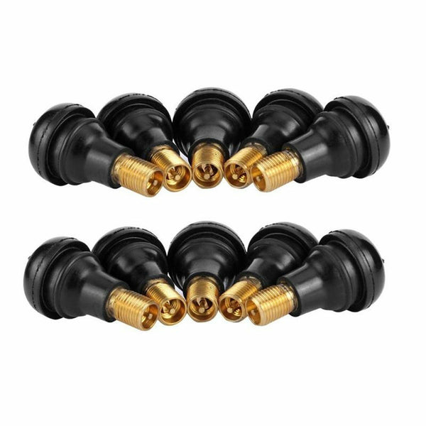 40x Car Auto TR 412 Snap In Tyre (Tire) Valve Rubber Tubeless Short Valve Stems