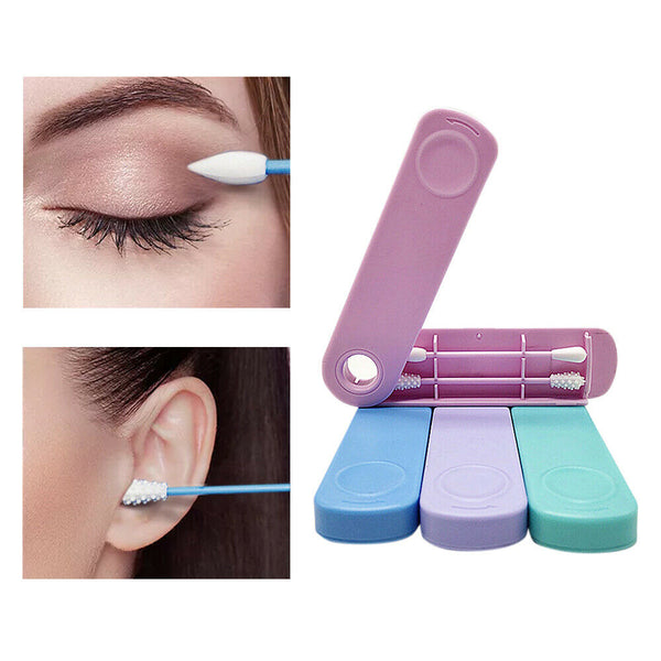 Reusable Cotton Swab Ear Cleaning Cosmetic Safety Silicone Cotton Buds Sticks - Lets Party
