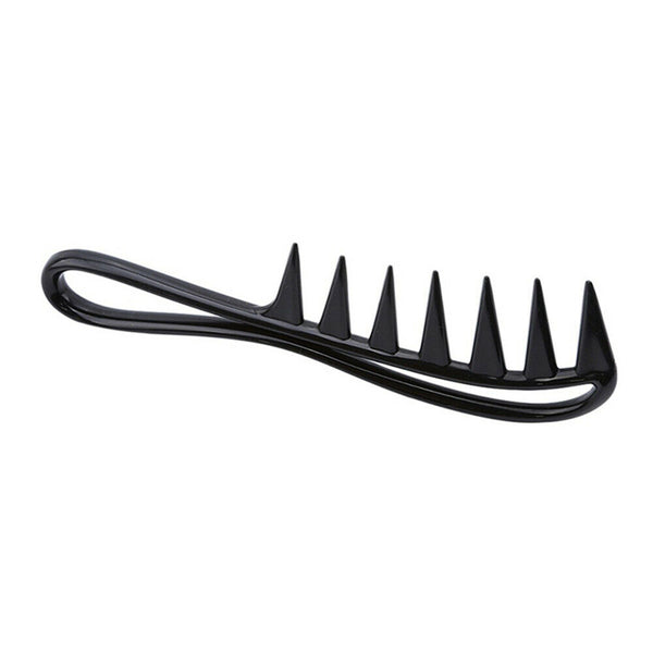 Wide Tooth Shark Hair Comb Detangler Curly Hair Hairdressing Massage Hair Brush - Lets Party