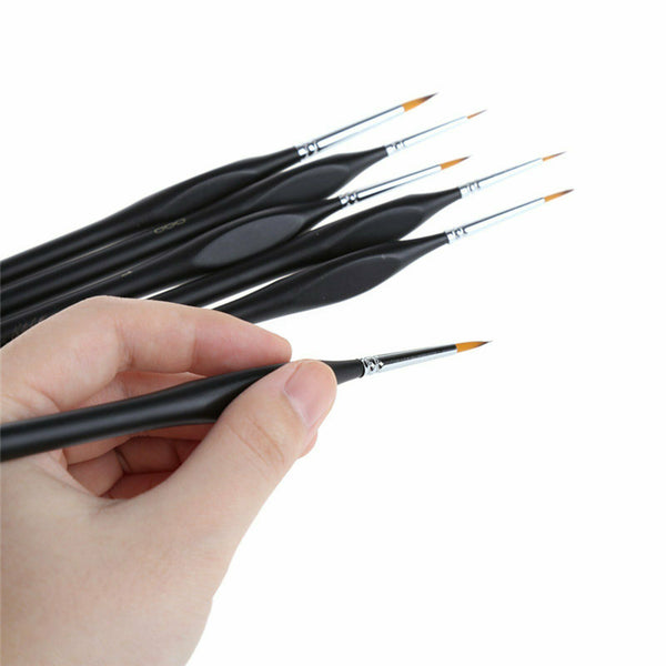 6x Pro Extra Fine Detail Watercolour Painting Acrylic Miniature Paint Brushes AU - Lets Party