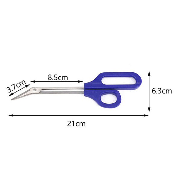 Easy Grip Long Reach Toenail Scissor Clipper Toe Nail Manicure Cutter Trimmer - Lets Party