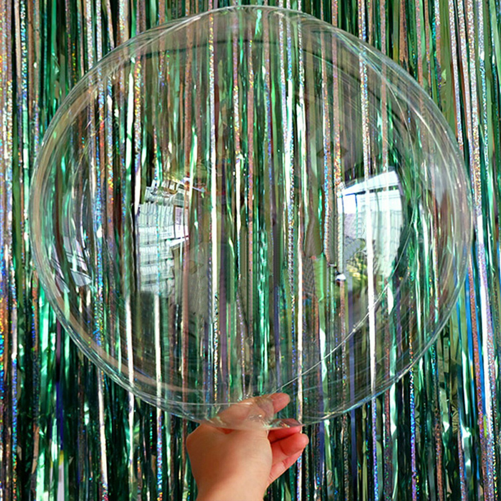 2/5/10x LED Lights With Clear Bubble Balloons Set Or Only Bobo Balloon Party  - Lets Party