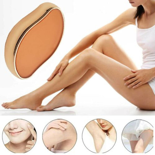 Silver Painless Physical Hair Removal Epilators Crystal Hair Eraser for Women Men - Lets Party