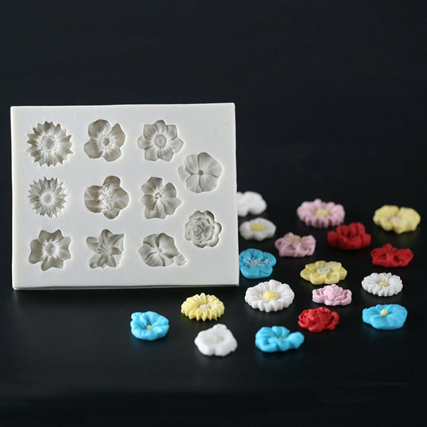 3D Silicone Flower | Fondant Lace Flower | Sugarcraft Cake Decor | Baking Mold