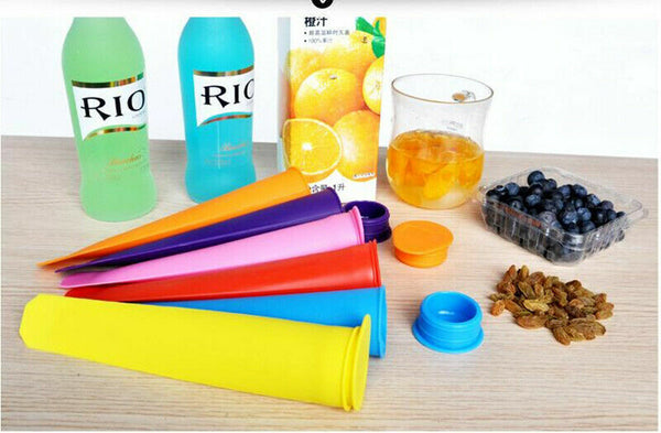 8pcs Popsicle Maker Silicone Ice Block Moulds/Ice Cream Molds/Icy Pole Jelly Pop - Lets Party