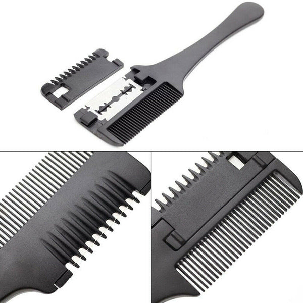 Double Side Hair Razor Thinning Comb Layer Shaaper Cutting Comb Razor Blades AU - Lets Party
