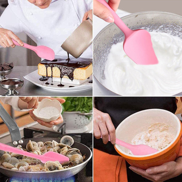 Up To 2x Silicone Spatula Non-stick Cream Spatula Cake Spatula Butter Scraper AU