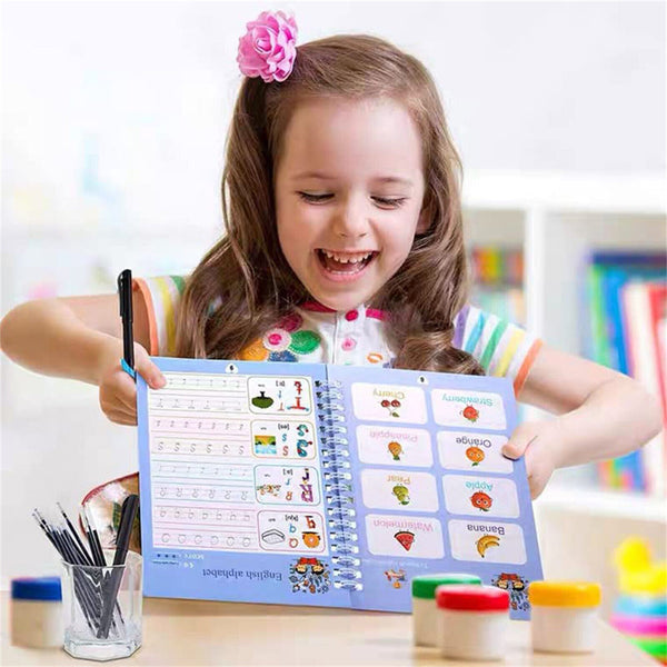 4X Groovd Magic Copybooks Grooved Children's Handwriting Book Practice Set Gift