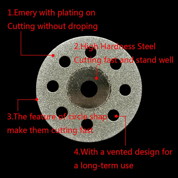 12PCS Diamond Cutting Discs Wheel Blades Set+Drill Bit For Dremel Rotary Tool AU