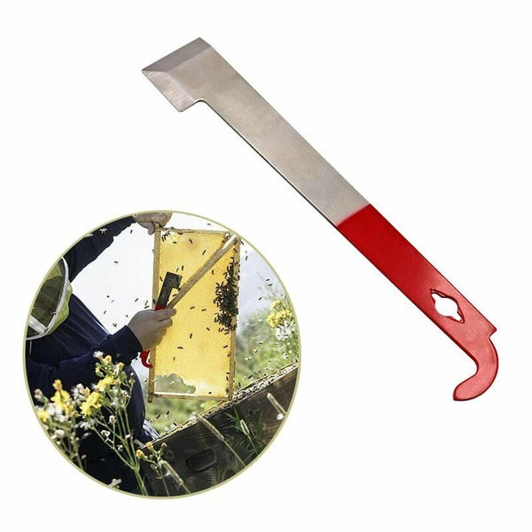 Durable Stainless Steel Bee Keeper J-Shape Hive Beekeeping Hook Scraper Tools AU