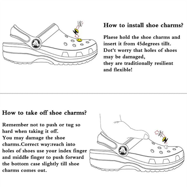 28PCS Set 26 Individual Letters Heart Decoration -Shoe Charms For Croc Shoes DIY