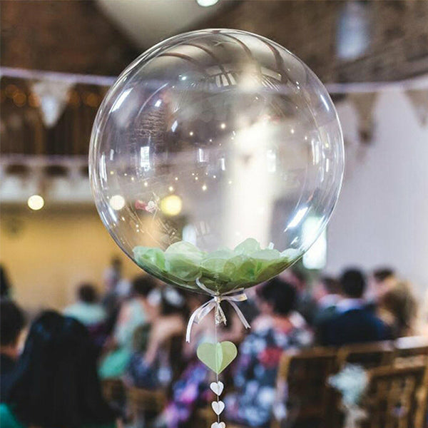45 cm Super Transparent Bubble Balloon Jumbo Helium Clear BOBO Wedding Party 16