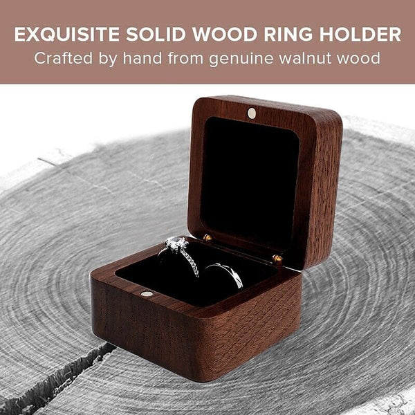 Ring Storage Box Wooden Box Jewelry Display Proposal Engagement Wedding Ceremony