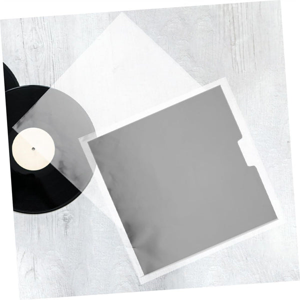 100Sets LP Outer Plastic Record Cover Sleeve For Vinyl 7'' Album+LP Inner Sleeve