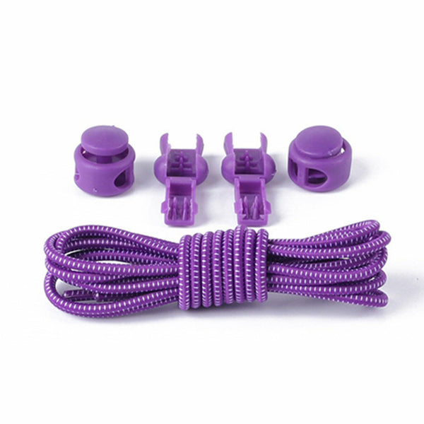 No Tie Shoe Laces Elastic Lock Lace System Lock Sports Shoelaces Runners Trainer - Lets Party